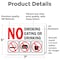 Signmission No Smoking Eating or Drinking with Graphic OSHA ANSI Sign, Vinyl Decal, 7in W x 5in L, 2PK OS-2PACK-MISC-D-57-L-19502 - alternate 3